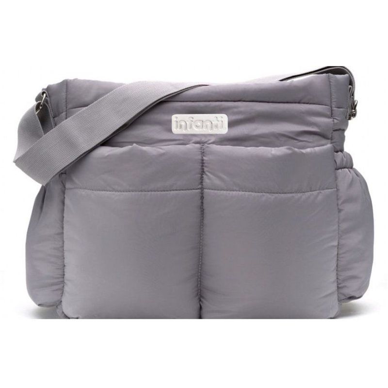 INFANTI - Pañalera bella tote gris infanti rr15-9069