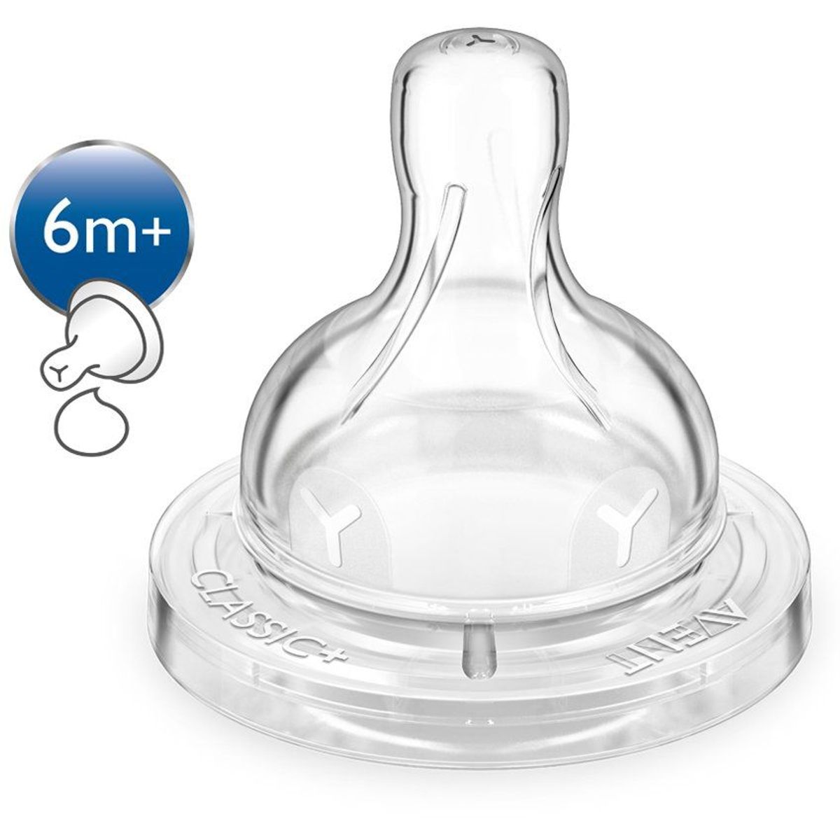 AVENT - Tetinas Avent 6m+ Flujo Espeso x2 SCF63627