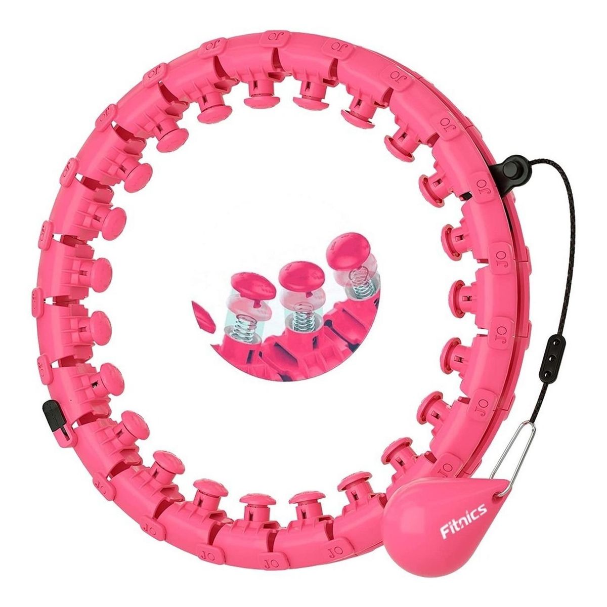 FITNICS - Aro Hula Hoop Ajustable Ula Ula Perdida Peso Ejercicio.-