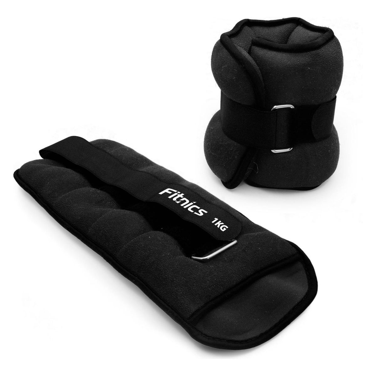 FITNICS - Pesas De Tobillo Muñeca Tobillera Set 2 De 1kg C/u Total 2kg