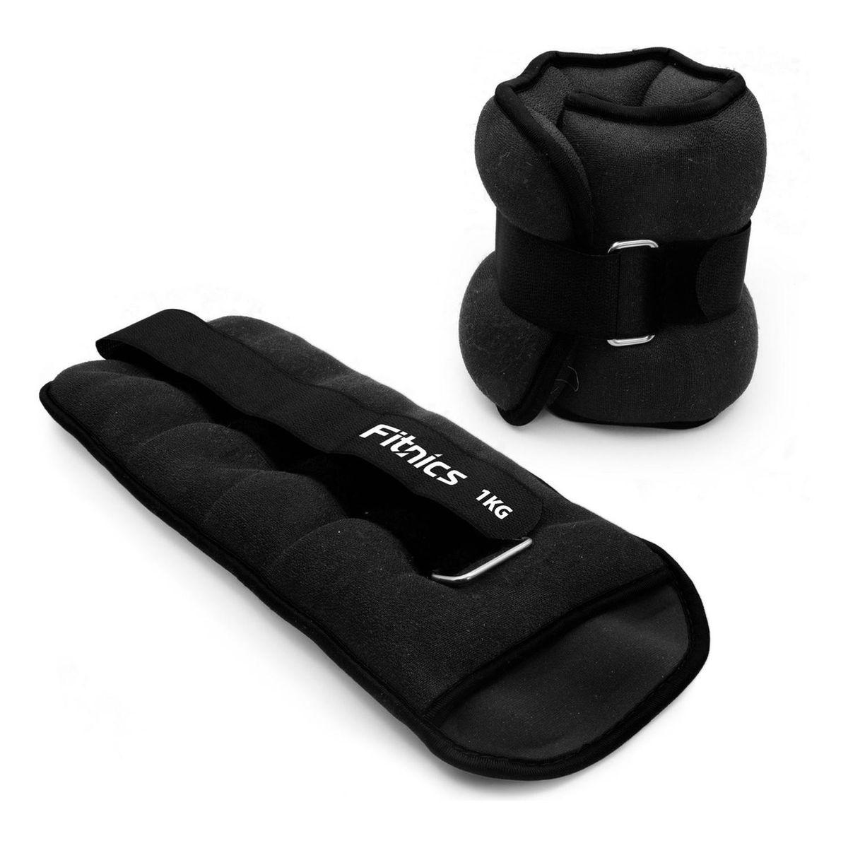 FITNICS - Pesas De Tobillo Muñeca Tobillera Set 2 De 1kg C/u Total 2kg