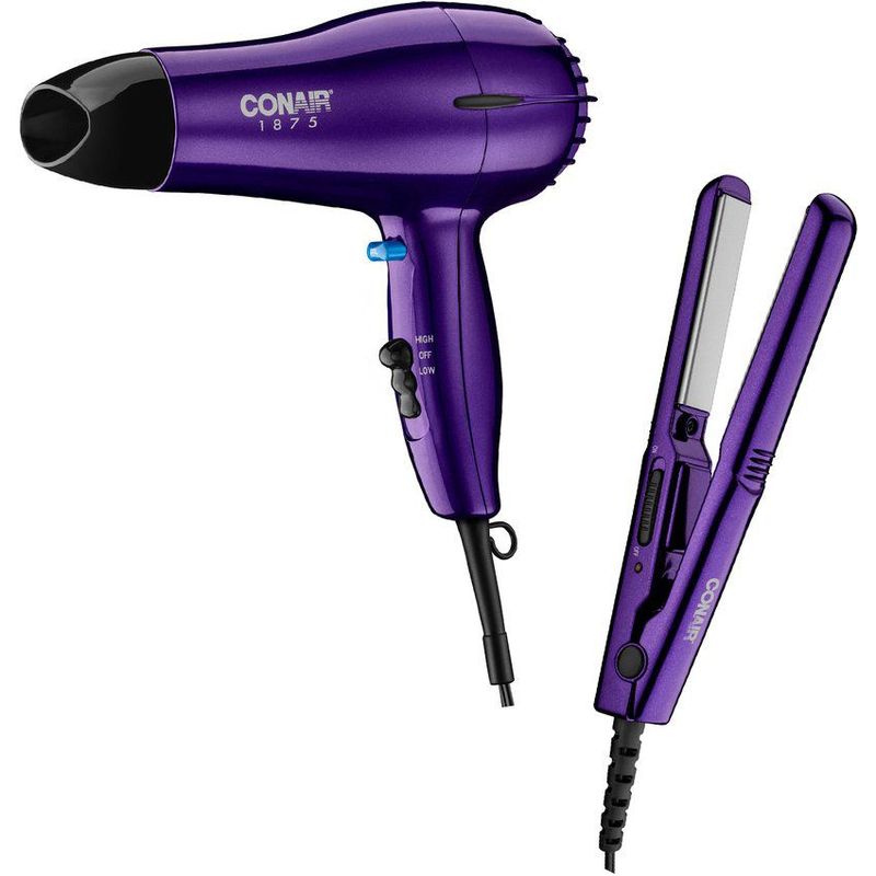CONAIR - Combo secador 247 + plancha  cs80al conair 247cs80al azul