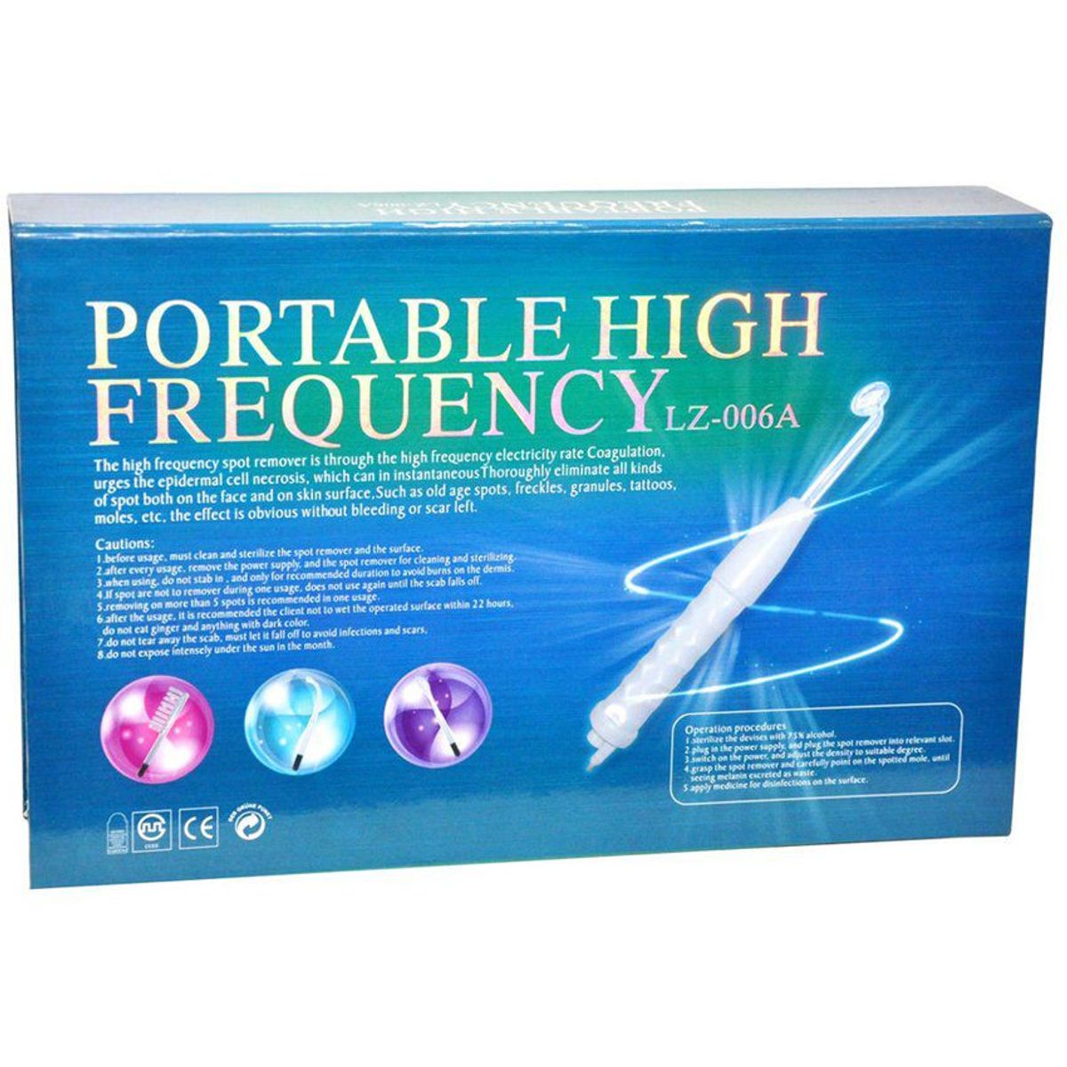 ZHOPI CO - Limpiador Facial Alta Frecuencia Profesional Portatil Anti Edad