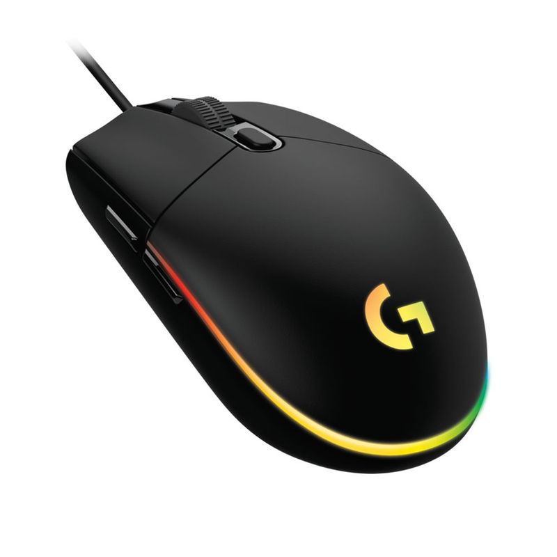 LOGITECH - Mouse Gamer Logitech G203 Lightsync, 6 Botones, 200~8000dpi Negro