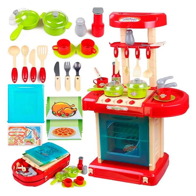 IMPORTADORA MAKA - Cocina Infantil Juguete Con Accesorios