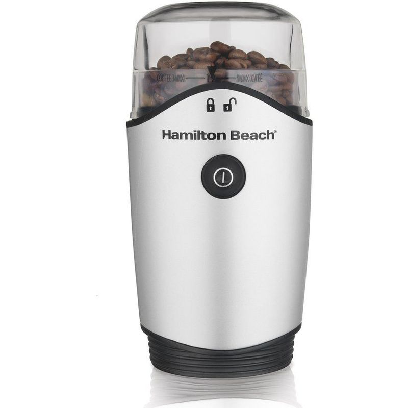 HAMILTON BEACH - Moledor de cafe cromado hamilton beach 80350G gris
