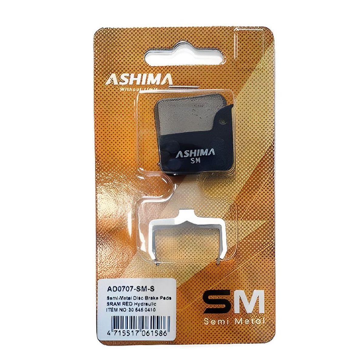 GENERICO - Pastilla De Freno Ashima AD0707-SM-S SemiMetalica