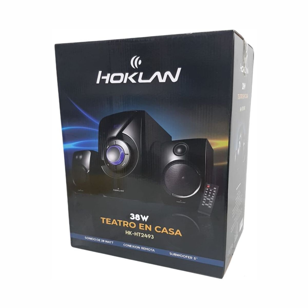 HOKLAN - Teatro En Casa 2.1 Bluetooth Hoklan Radio Fm Usb Puerto Sd