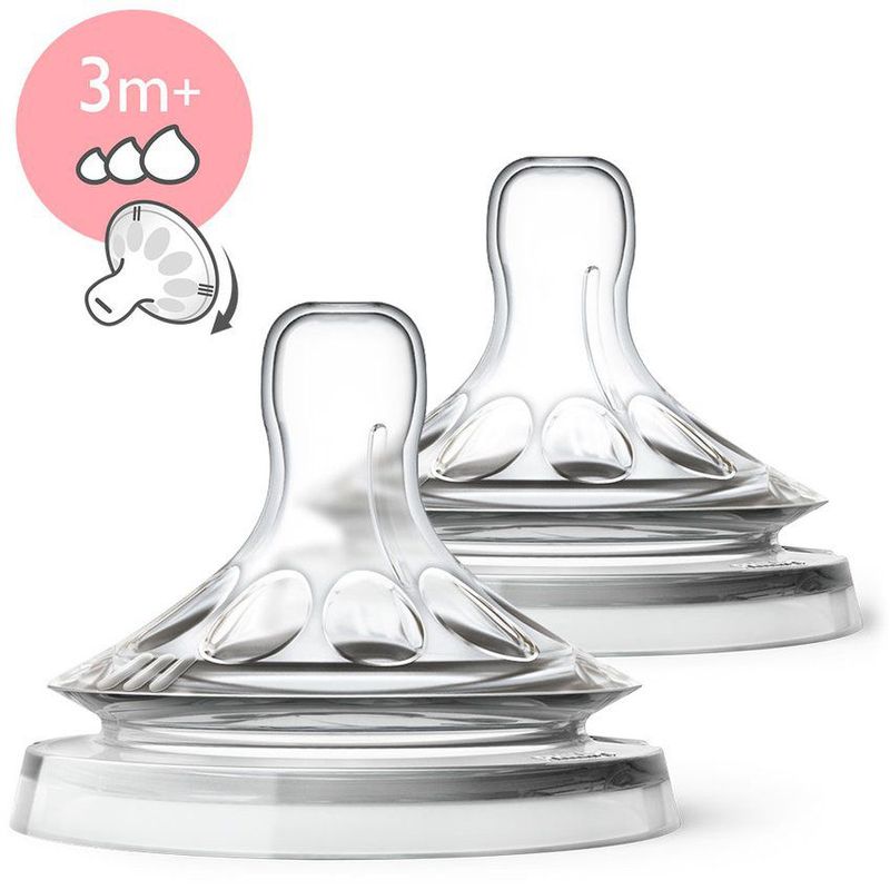 AVENT - Tetina natural 2.0 flujo variable  3m avent scf045/27