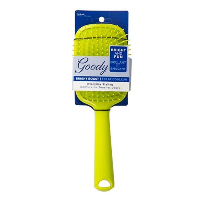 GOODY - Cepillo cuadrado verde para cabello grueso