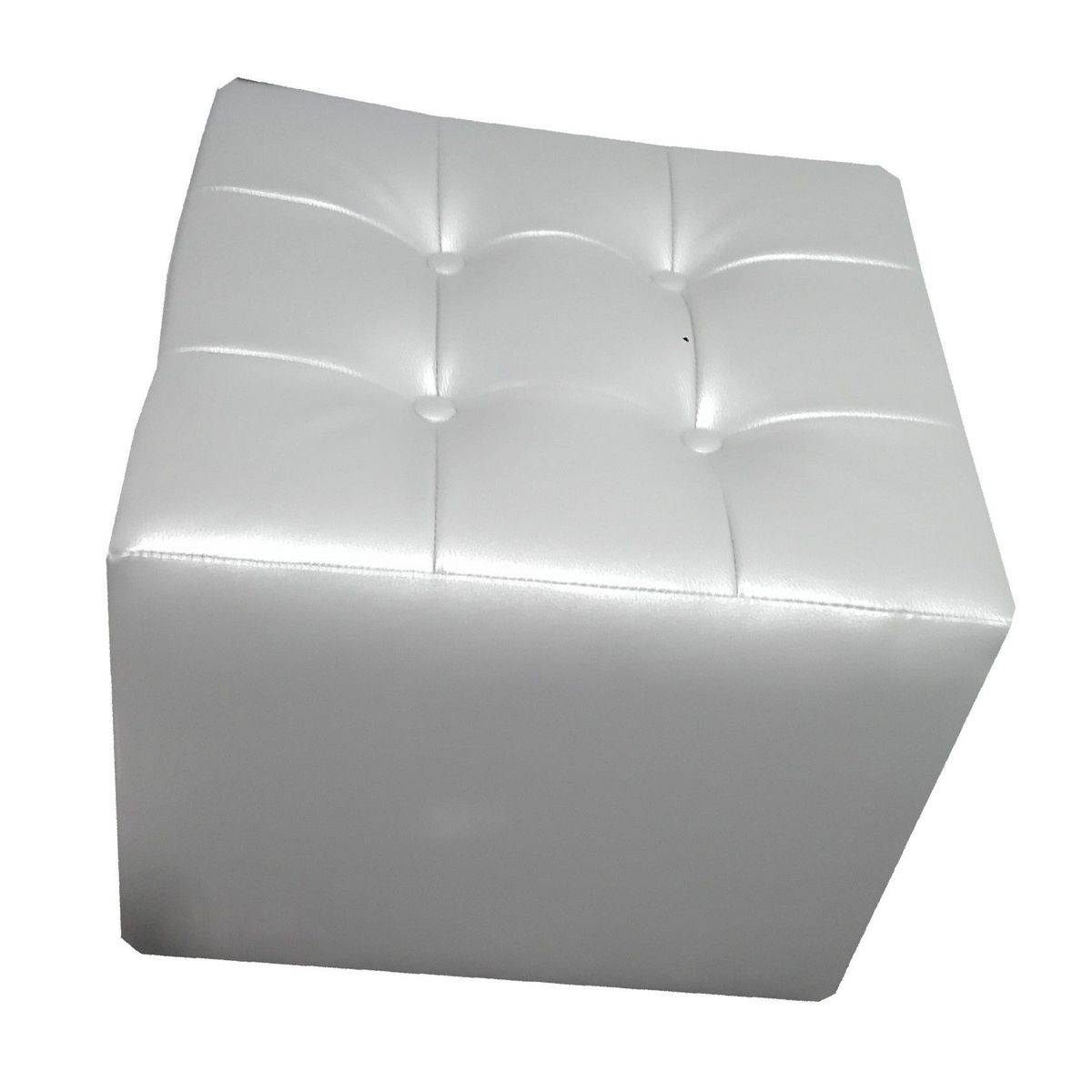 BANZAY - Puff  Individual 40x40 BANZAY  - Plateado