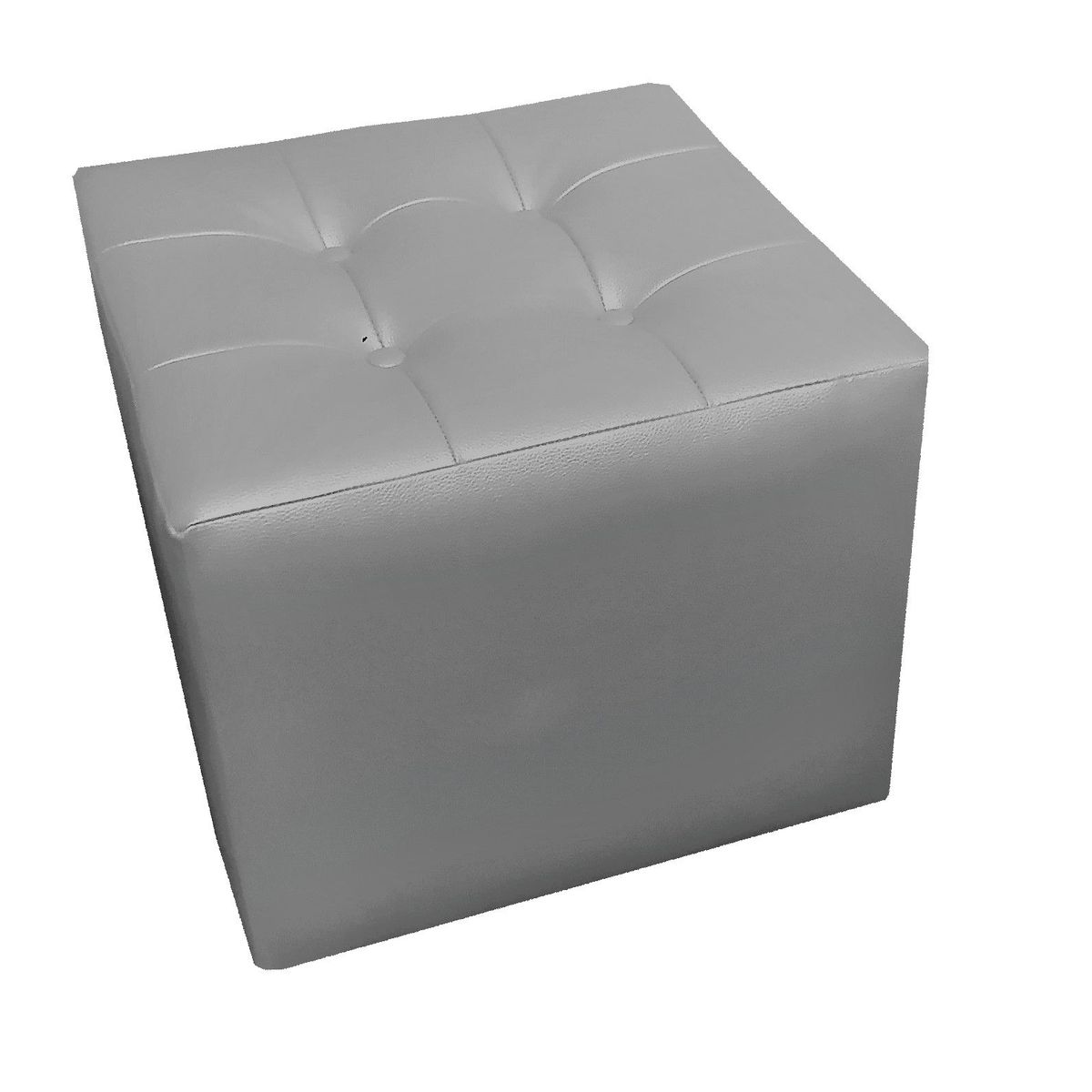 BANZAY - Puff  Individual 40x40 BANZAY  - Plateado