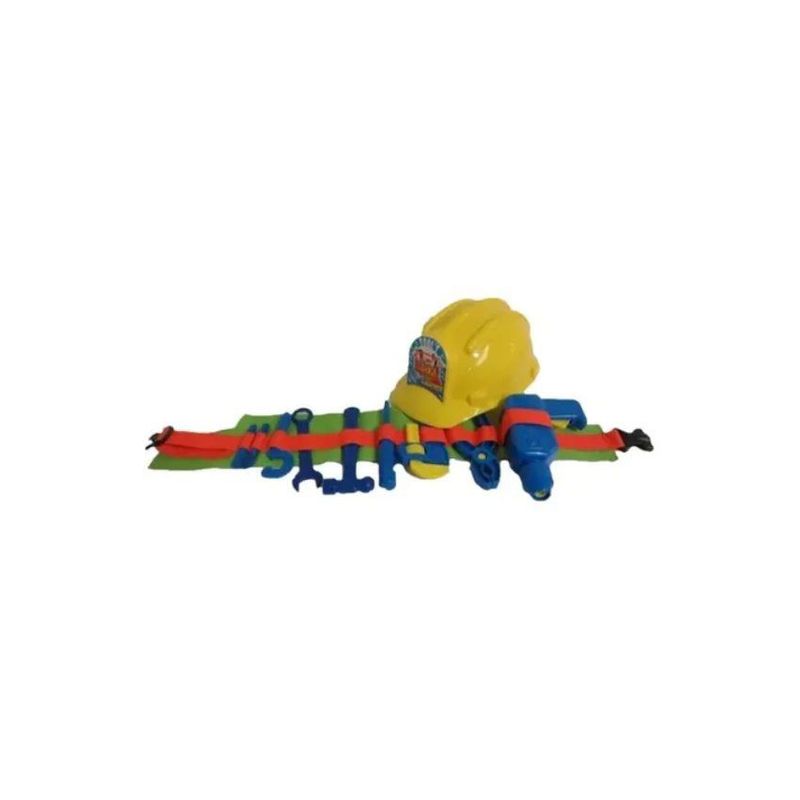 JUGUETERIA EXPRESS - Casco con cinturon de herramientas juguete didactico niños