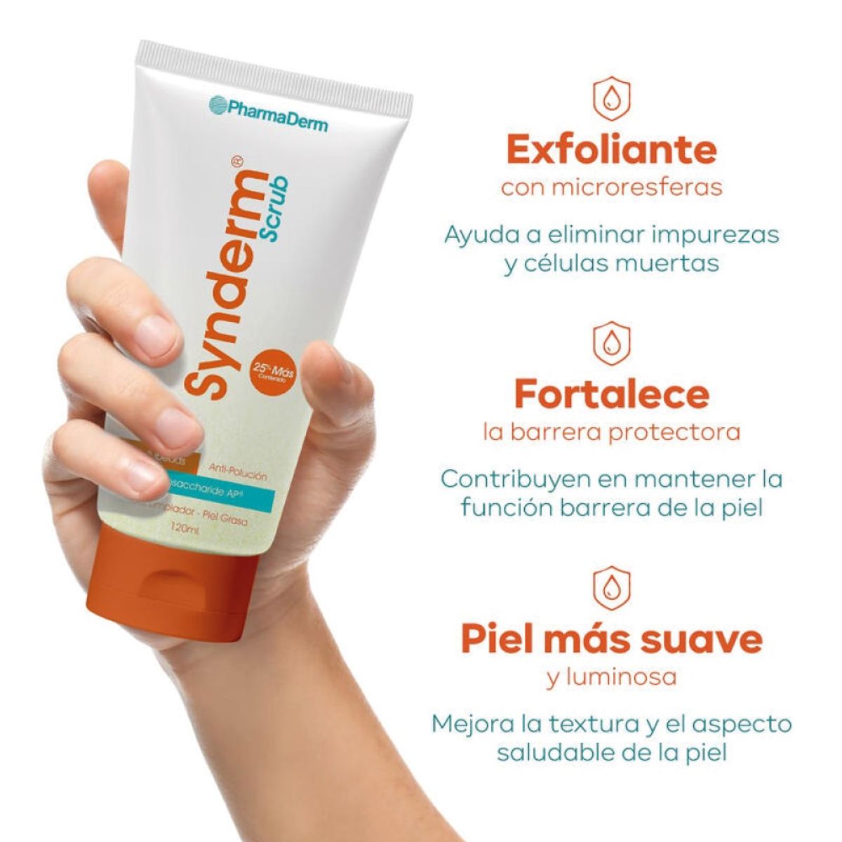 PHARMADERM - Synderm Scrub x 120ml Exfoliante Pharmaderm PUM $ 605