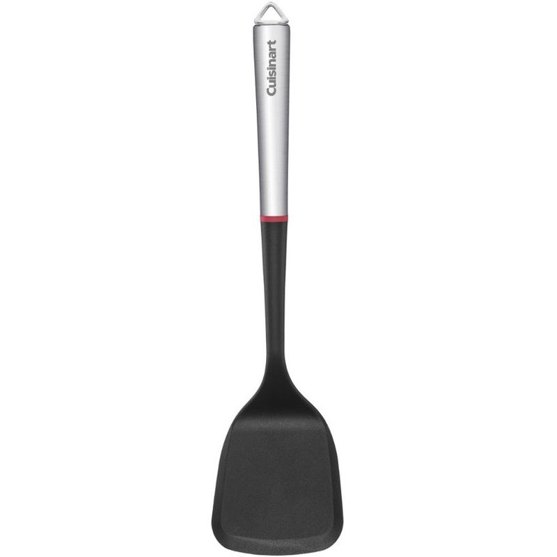 CUISINART - Pala Sólida Negra FusionPro Cuisinart Con Mango de Acero Inoxidable