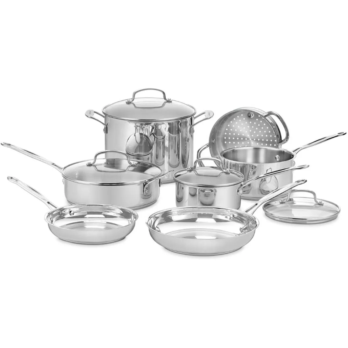 CUISINART - Set de ollas de acero inoxidable de 11 pcs chef`s classic™