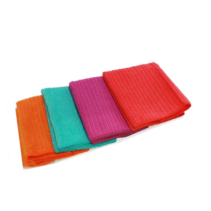 ESSENZA - Set x 4 Toallas de Microfibra Multiusos Essenza 30 x 30 cm Multicolor
