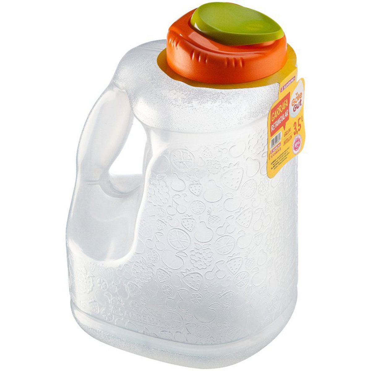 SANREMO - Botella gole gut rectangular con mango 3,5 litros