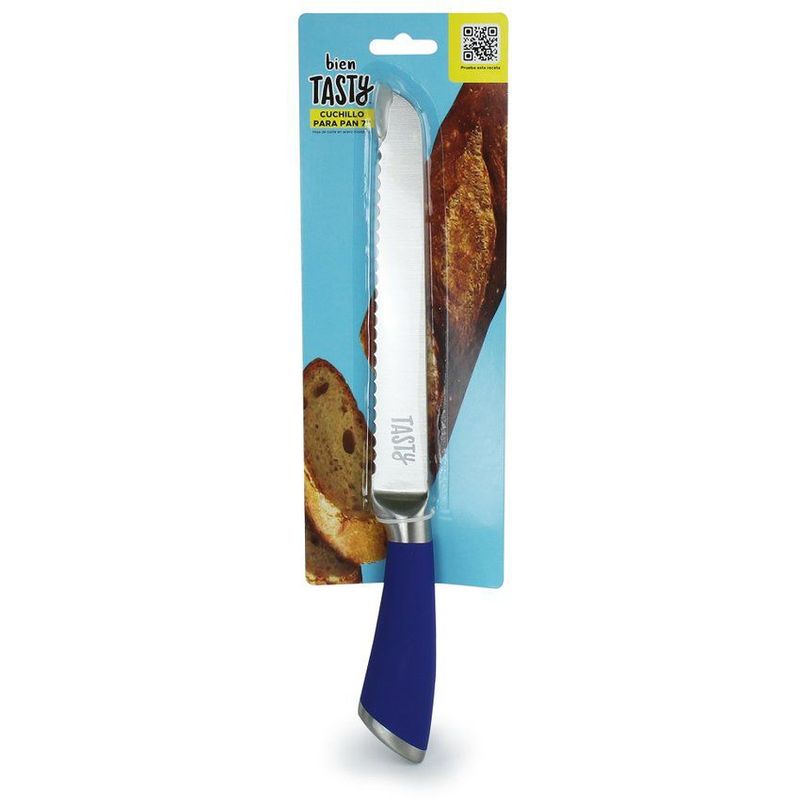 TASTY - Cuchillo para pan 7" 2,5mm mp tasty hs-50584b azul