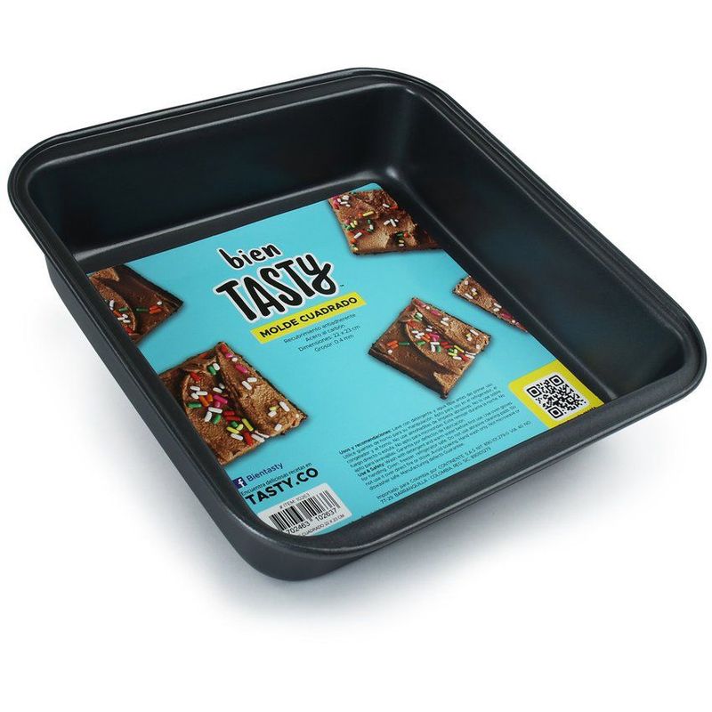 TASTY - Molde cuadrado 22 x 23cm tasty tz174333 gris