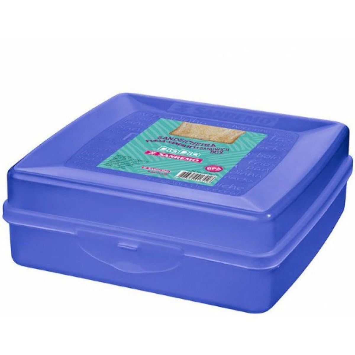 SANREMO - Recipiente hermético para sandwich plástico