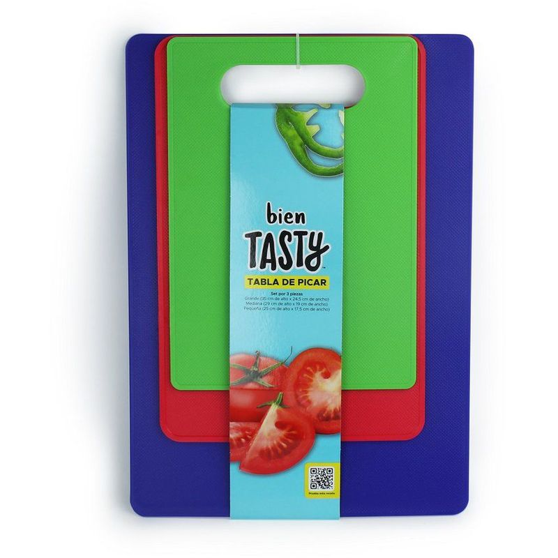 TASTY - Set 3 tablas para picar de  25cm - 29cm - 35cm tasty ayg306kb0397