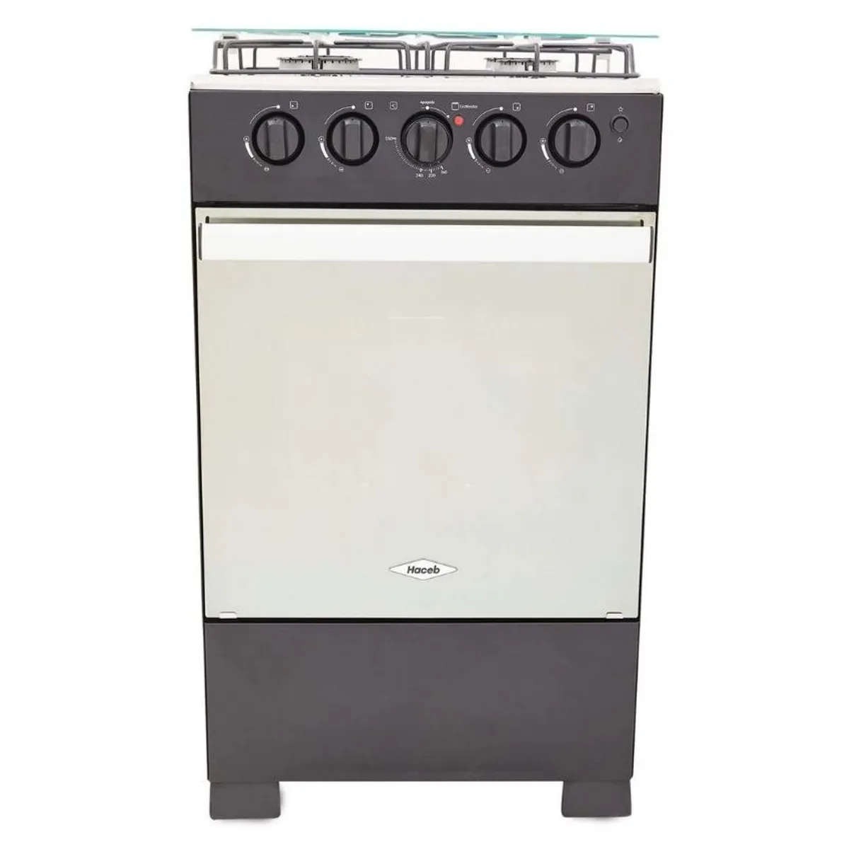 HACEB - Estufa de piso haceb 4 puestos gas natural romero reflex 50-v negro