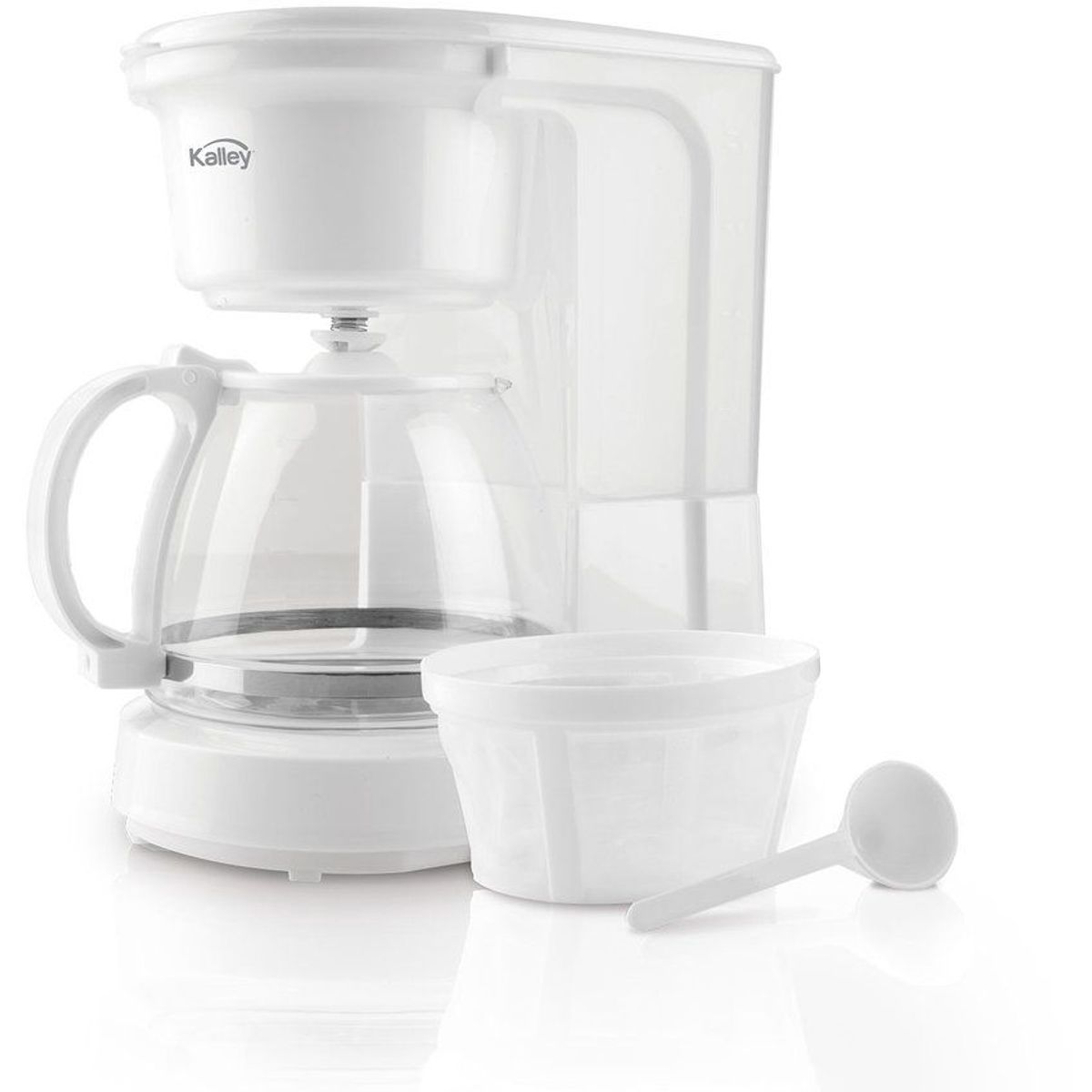 KALLEY - Cafetera kalley 8tazas k-cm100k blanco
