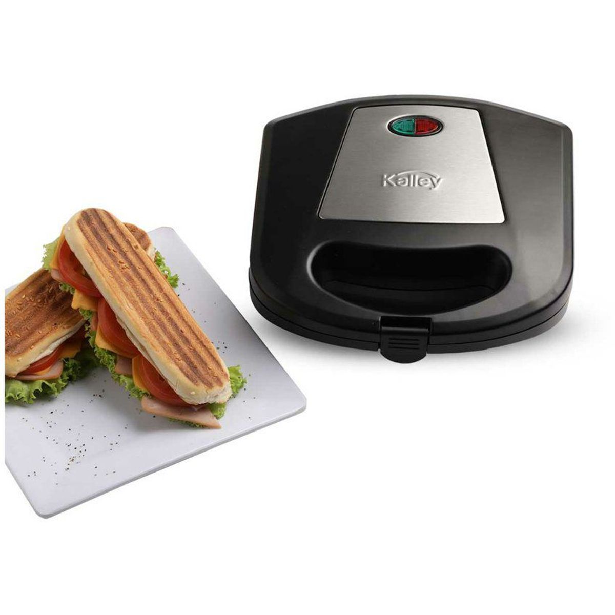 KALLEY - Sanduchera kalley k-smp200n panini negro