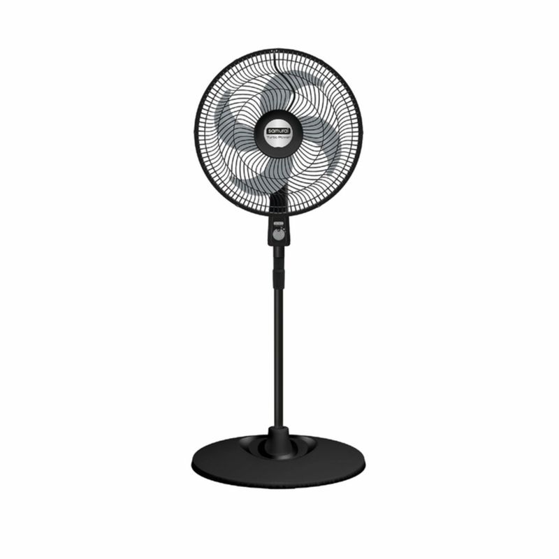 SAMURAI - Ventilador de piso samurai turbo power negro