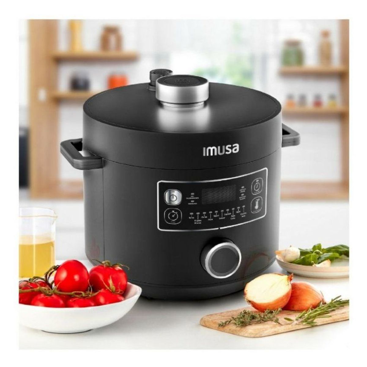 IMUSA - Olla multifuncional imusa 5litros 7211004471 multichef pro negro