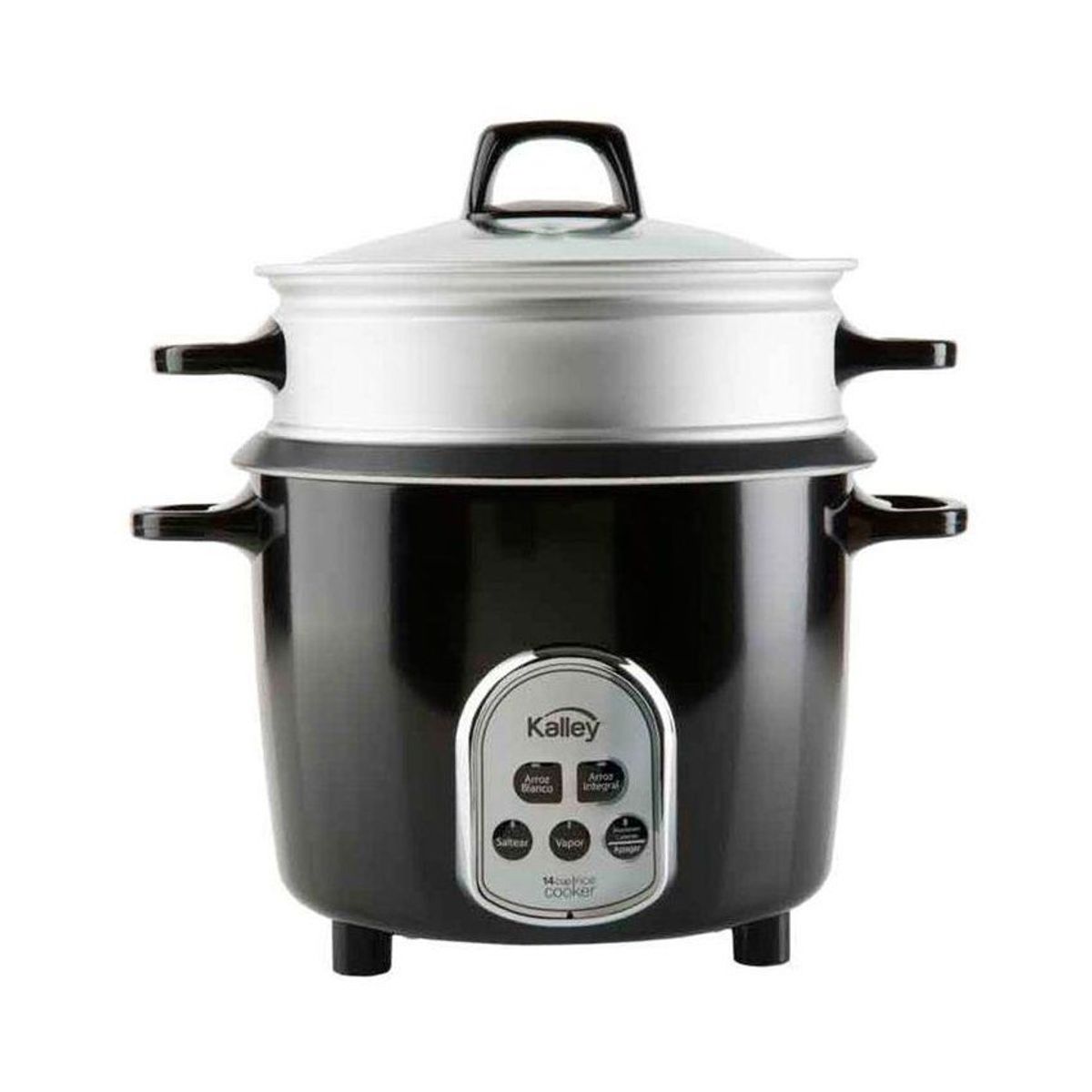 KALLEY - Olla arrocera kalley 7 tazas k-drc14 digital negro