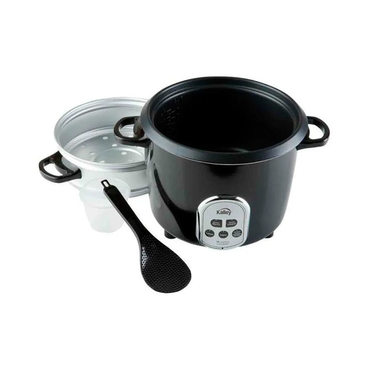 KALLEY - Olla arrocera kalley 7 tazas k-drc14 digital negro