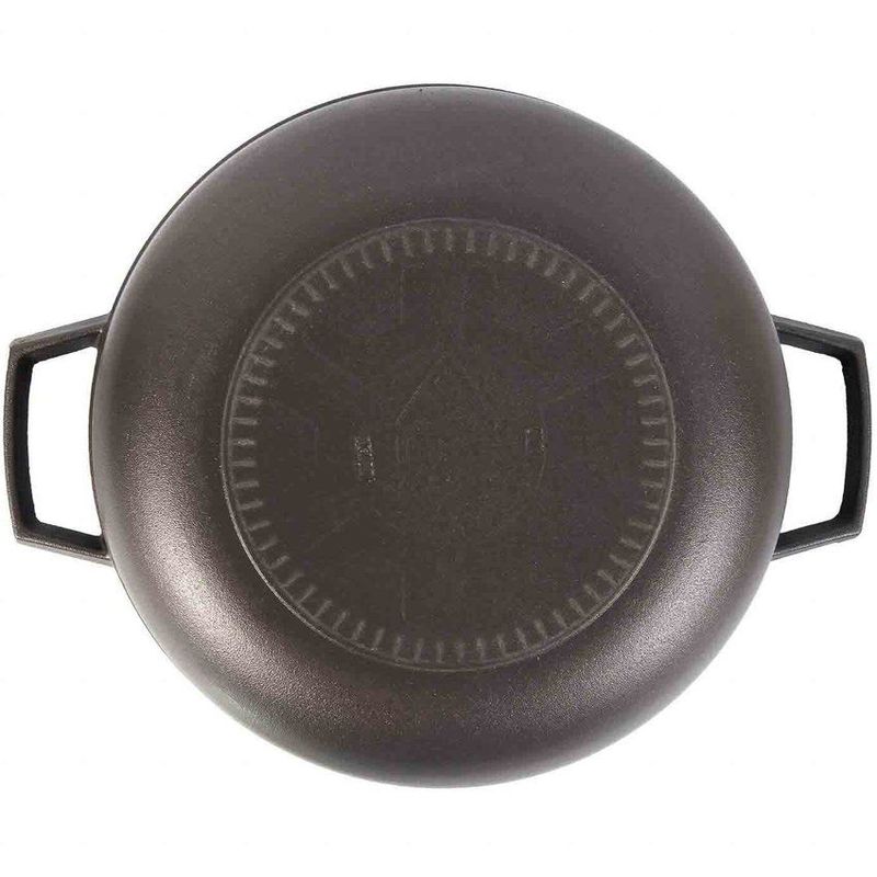 IMUSA - Caldero imusa 24 cm aluminio fundido antiadherente con tapa de vidrio