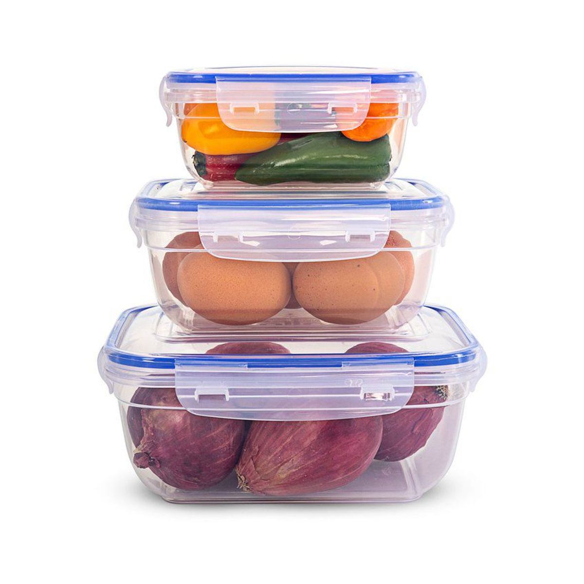 KALLEY - Recipientes de set x 3  herméticos kalley rectangular