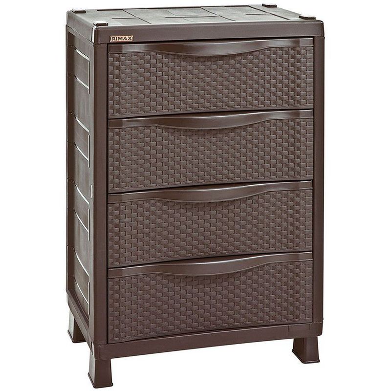RIMAX - Armario cajonero rattan wengue rimax
