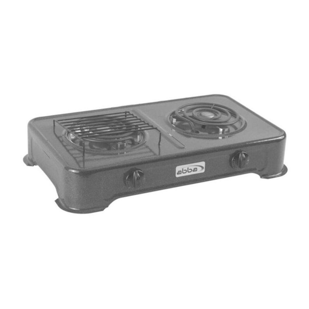 ABBA - Cocineta abba 2 puestos eléctrica se200-1 gris moteado