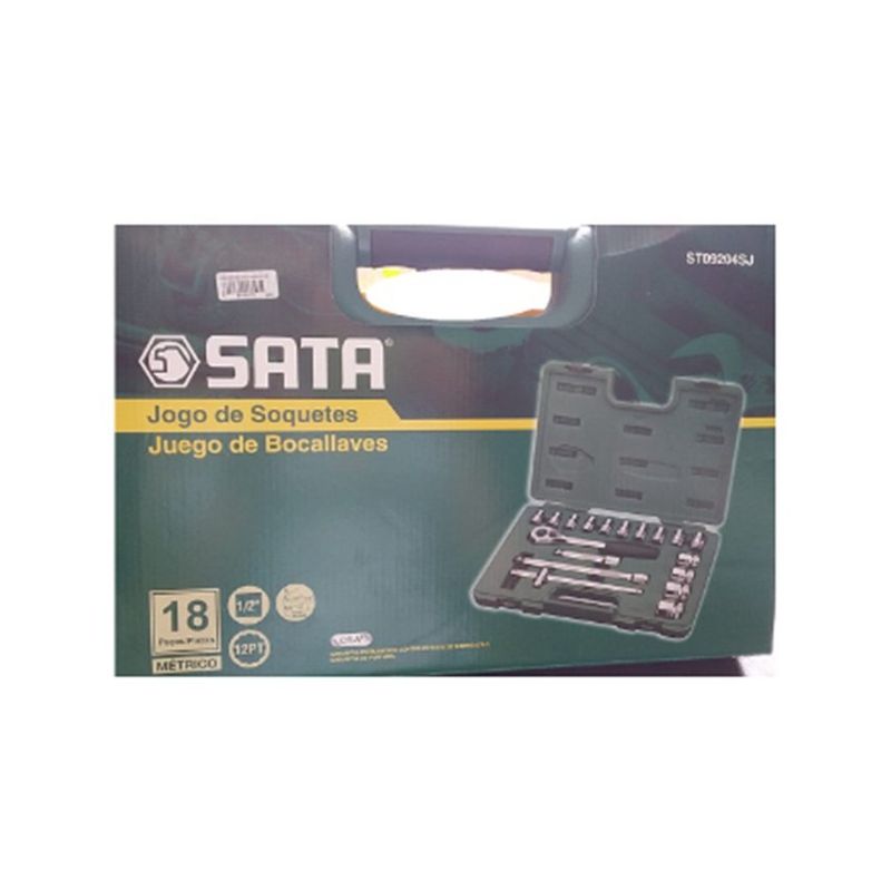 SATA - Jgo copas sata cuad. 1/2 12pt 10 - 32 mm st09204sj
