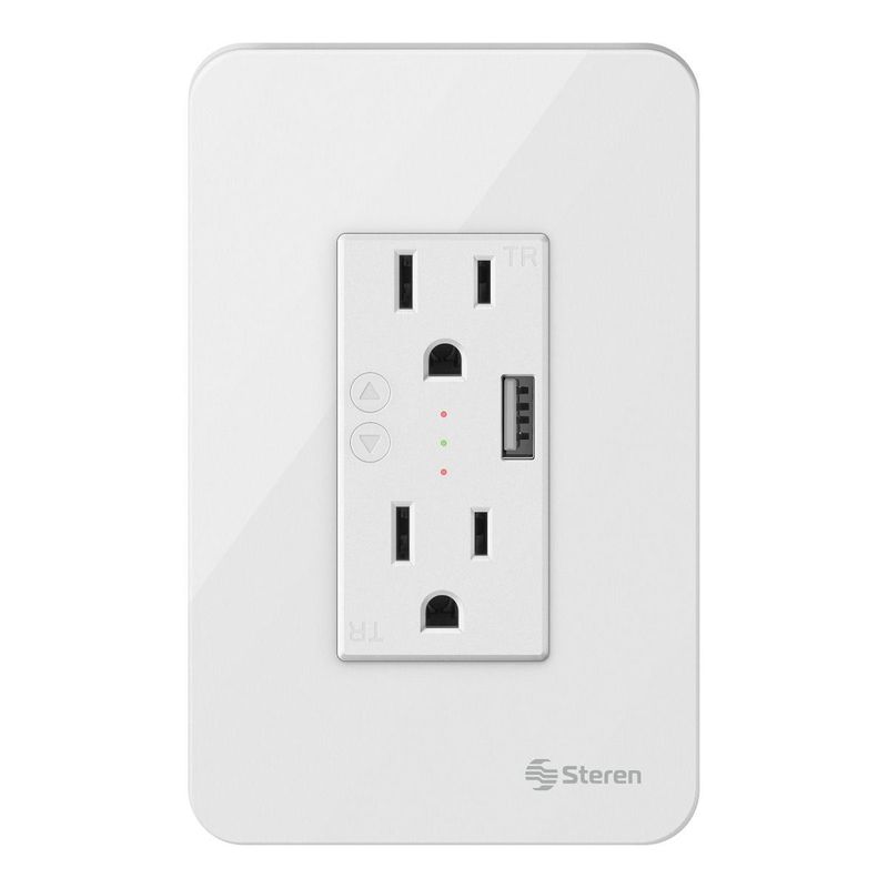STEREN - STEREN SHOME-118 DOBLE CONTACTO WI-FI Y CARGADOR USB
