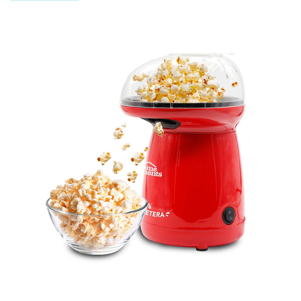 HOME ELEMENTS - Crispetera Roja sin Aceite Home Elements