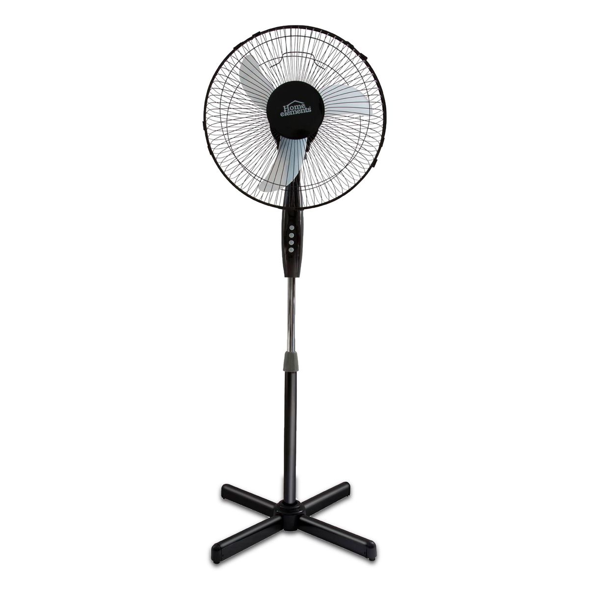 HOME ELEMENTS - Ventilador pedestal negro 16 Home Elements