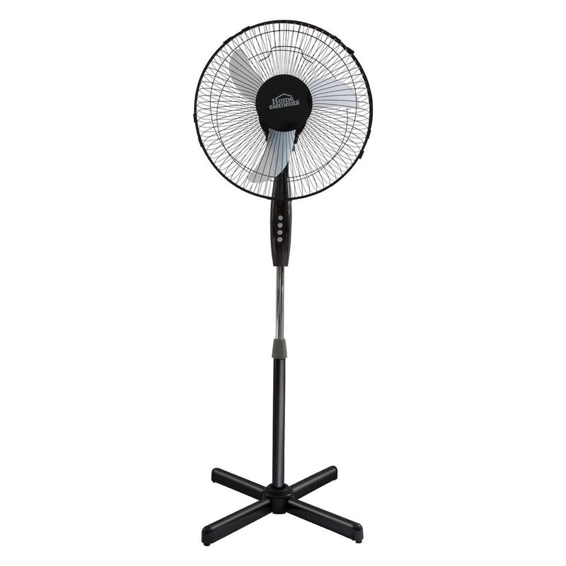 HOME ELEMENTS - Ventilador pedestal negro 16 Home Elements