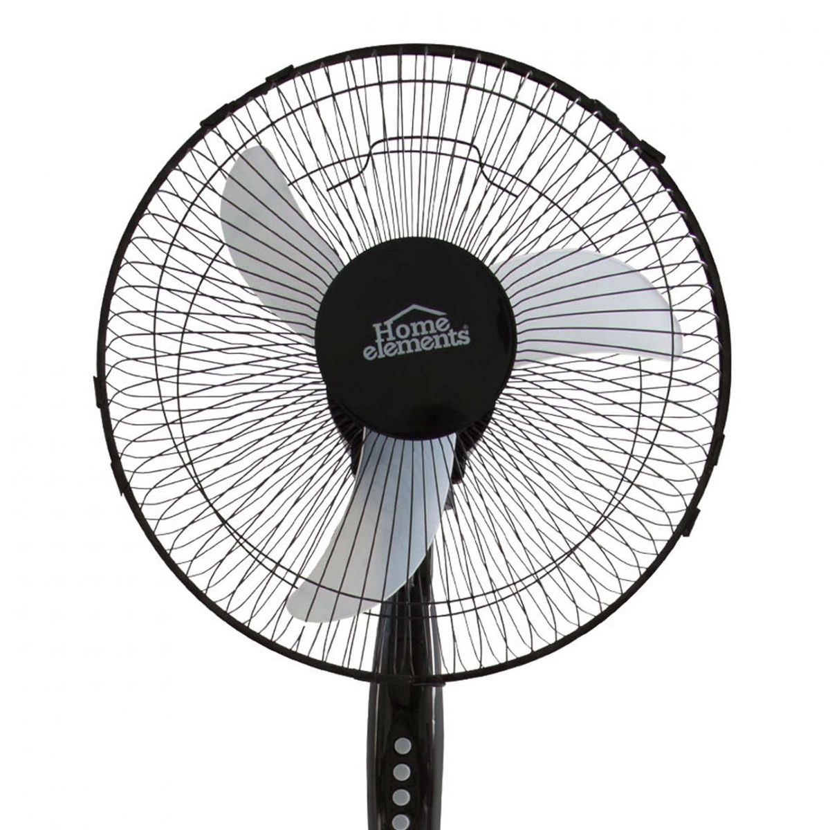 HOME ELEMENTS - Ventilador pedestal negro 16 Home Elements