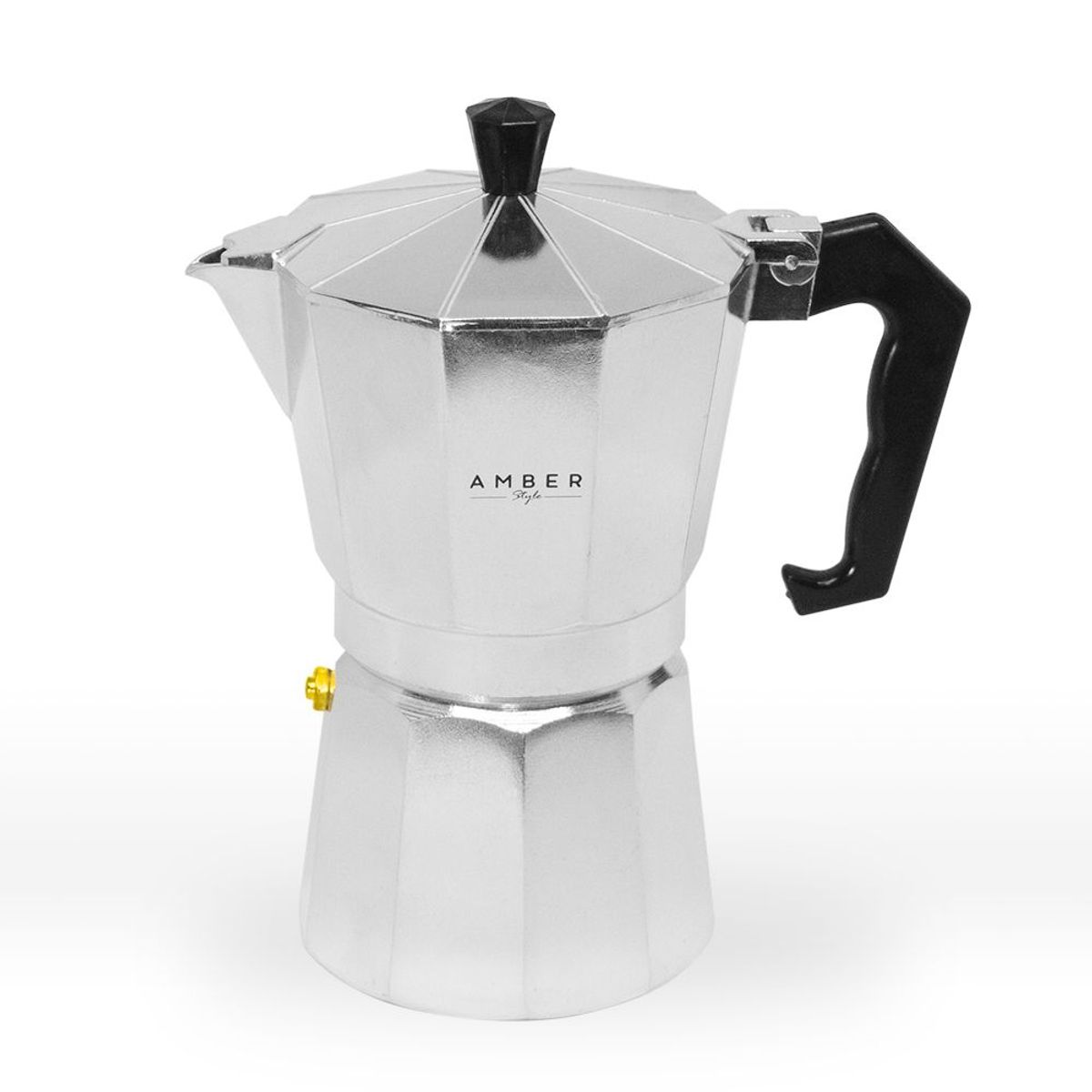 AMBER STYLE - Cafetera moka italiana 240ml 6 tazas tipo espresso