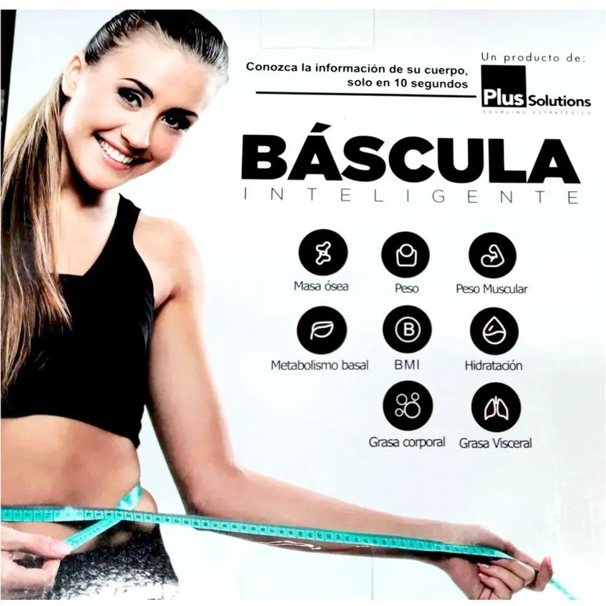 ZHOPI CO - Bascula Inteligente Pesa Bluetooth Vidrio Templado Digital Mediciones