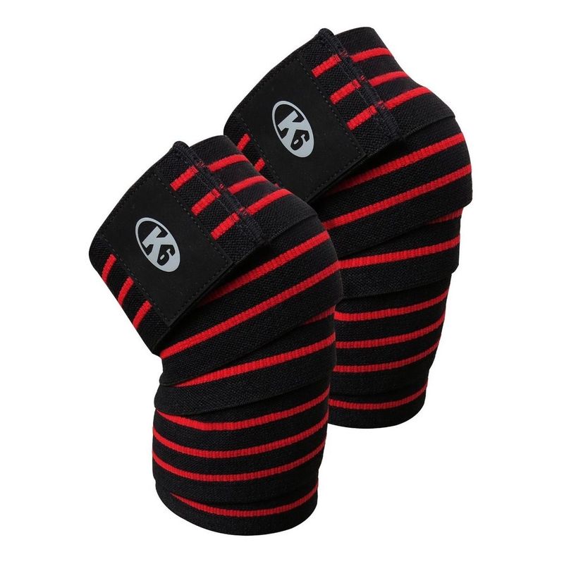 K6 - Vendas Protector Rodillas X2 Rodillera Entrenamiento Crossfi