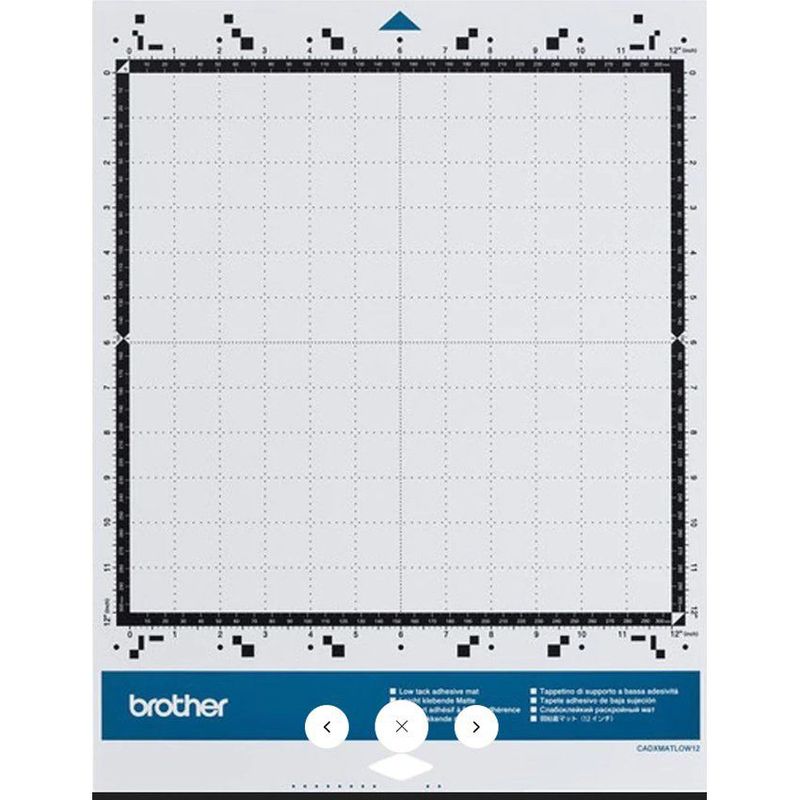BROTHER - Tapete adhesivo de baja sujeción 12 x12 brother