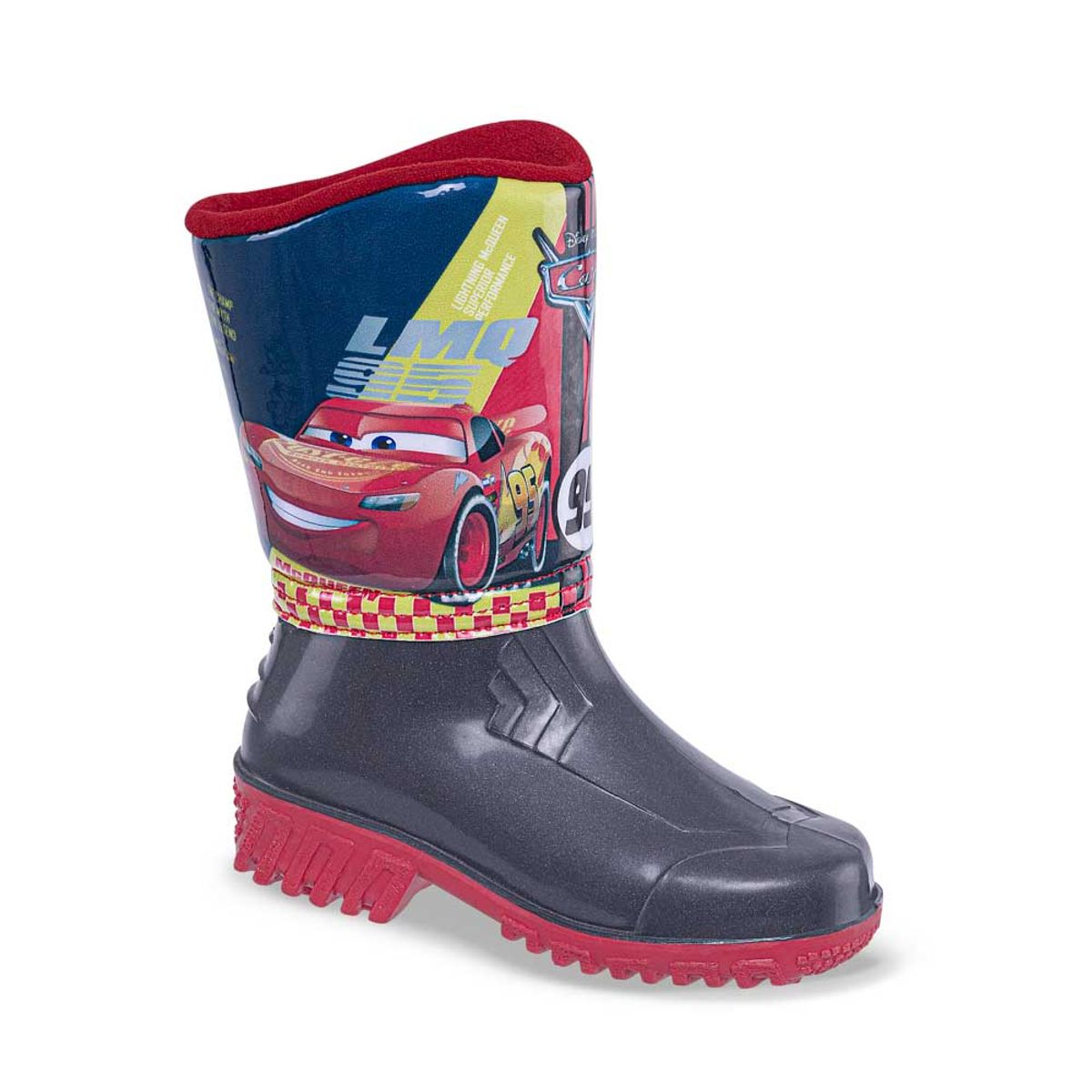 DISNEY - Botas Lluvia Cars Majid Gris-Rojo Disney para Niño