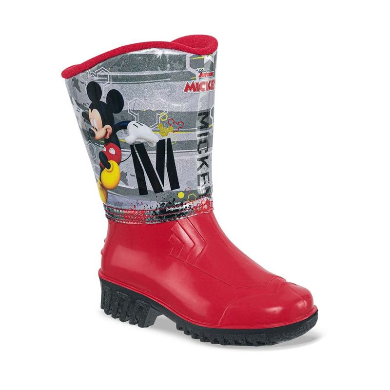 DISNEY - Botas Mickey Remei Rojo-Negro para Niño Disney
