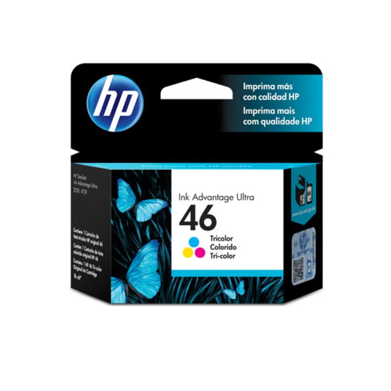 HP - Cartucho de tinta HP 46 tricolor Original (CZ638AL).